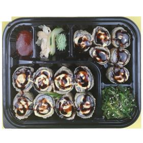 1008 . Lachs & Chicken Tempura Box